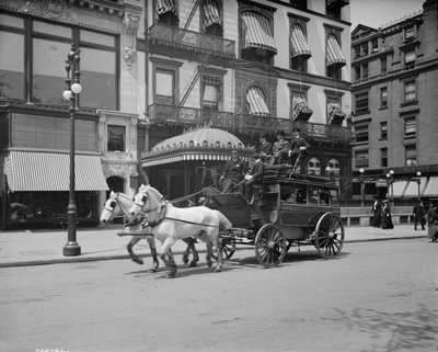 Un escenario de la 5ta Avenida, Nueva York, N.Y., c.1900-10 de Detroit Publishing Co.